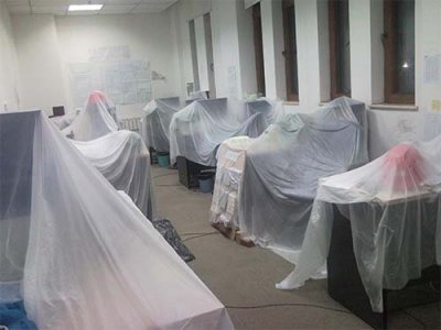 办公室气雾雾化喷洒遮盖